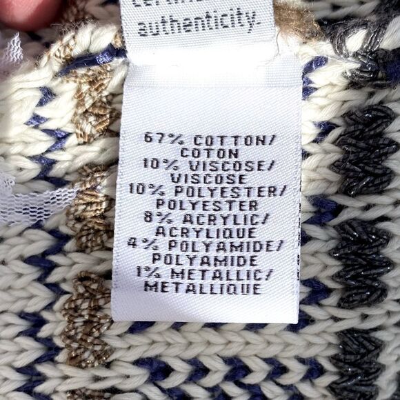 Diane Von Furstenberg White/Tan/Grey Arryn Knit Sweater Size Petite (XS). EUC! - Picture 11 of 11